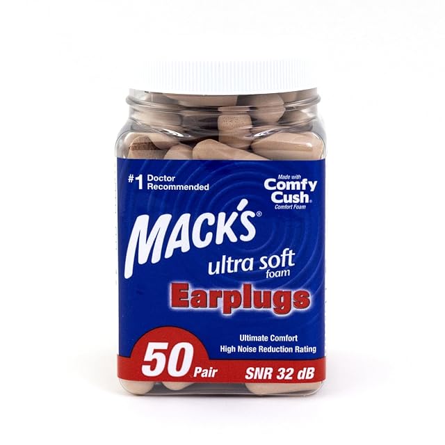 Pack a granel de tapones de espuma suave Mack's