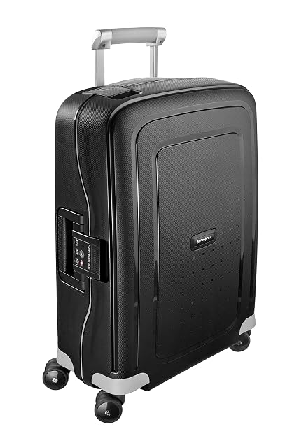 Maleta de cabina rígida Samsonite S'Cure Spinner 55 en negro
