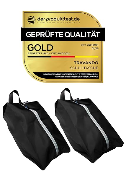 Bolsas para zapatos impermeables TRAVANDO, pack de dos